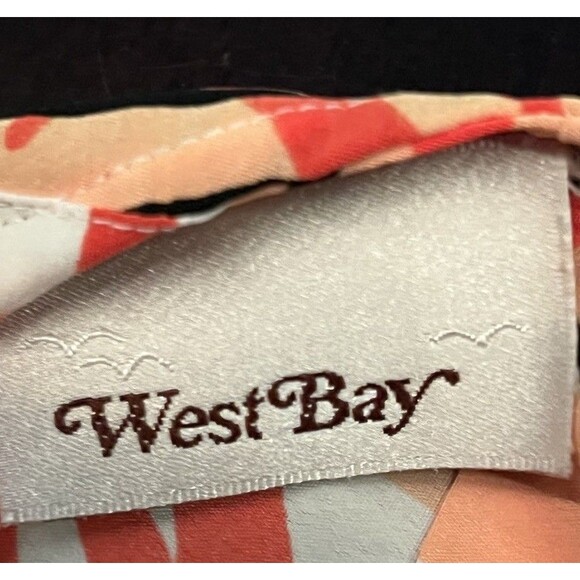 Vintage West Bay Women's Size 10 Geometric Print Lightweight Short Sleeve Blouse - Picture 4 of 5